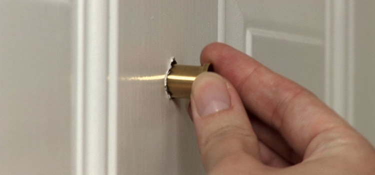 peephole door repair in Florence-Graham