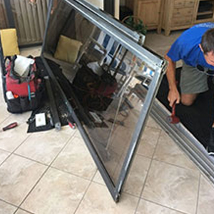 sliding glass door frame repair Florence-Graham